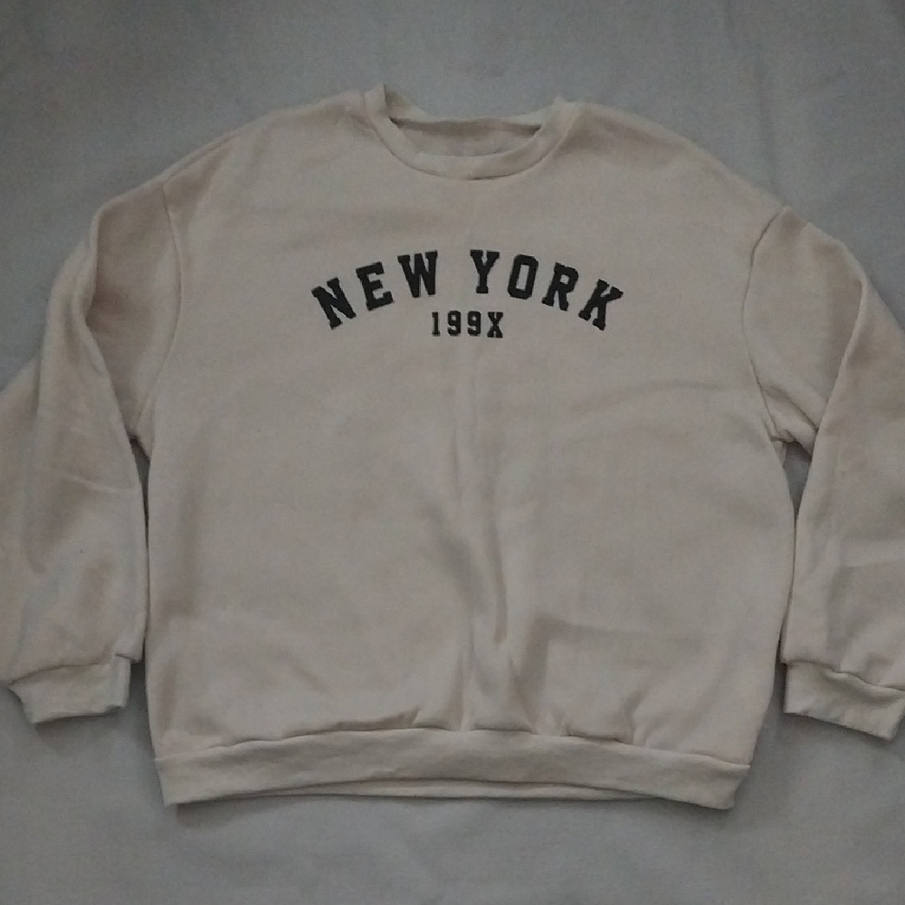 Othr Cream Crewneck Sweater with New York Print